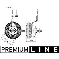 Spojka, větrák chladiče MAHLE ORIGINAL CFC 134 000P