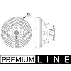 Spojka, větrák chladiče MAHLE ORIGINAL CFC 258 000P