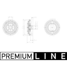 Spojka, větrák chladiče MAHLE ORIGINAL CFC 47 001P