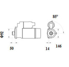 Startér MAHLE ORIGINAL MS 1231