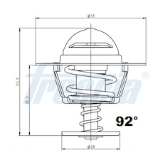 Termostat, chladivo FRECCIA TER33-00219