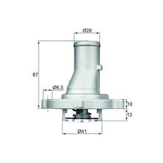 Termostat, chladivo MAHLE ORIGINAL TI 68 87D