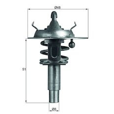 Termostat, chladivo MAHLE ORIGINAL TX 106 90D