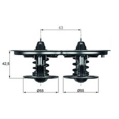 Termostat, chladivo MAHLE ORIGINAL TX 32D