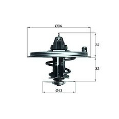 Termostat, chladivo MAHLE ORIGINAL TX 36 80D