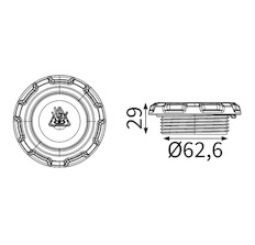 Uzavírací víčko, chladič MAHLE ORIGINAL CRB 146 000S