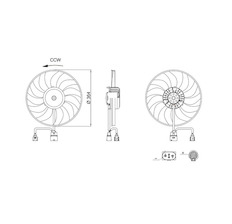 Větrák, chlazení motoru MAHLE ORIGINAL CFF 717 000S