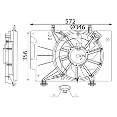 Větrák, chlazení motoru MAHLE ORIGINAL CFF 739 000S
