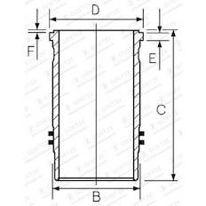 Vložený válec GOETZE ENGINE 15-450790-00