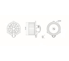vnitřní ventilátor MAHLE ORIGINAL AB 124 000S