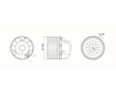 vnitřní ventilátor MAHLE ORIGINAL AB 246 000S