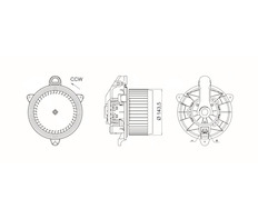 vnitřní ventilátor MAHLE ORIGINAL AB 277 000S