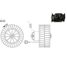 vnitřní ventilátor MAHLE ORIGINAL AB 44 000S