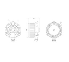 vnitřní ventilátor MAHLE ORIGINAL AB 488 000S