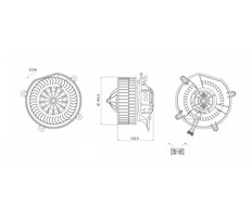 vnitřní ventilátor MAHLE ORIGINAL AB 68 000S