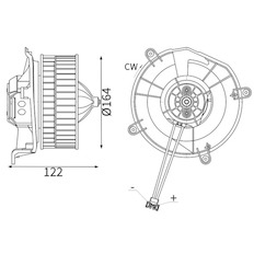vnitřní ventilátor MAHLE ORIGINAL AB 70 000S