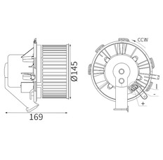 vnitřní ventilátor MAHLE ORIGINAL AB 88 000S