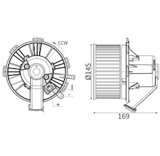 vnitřní ventilátor MAHLE ORIGINAL AB 89 000S