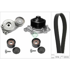 Vodní pumpa + klínový žebrový řemen INA 529 0597 30