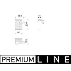 Výparník, klimatizace MAHLE ORIGINAL AE 272 000P