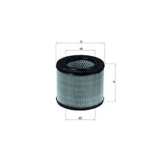 Vzduchový filtr MAHLE ORIGINAL LX 194