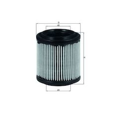 Vzduchový filtr MAHLE ORIGINAL LX 279