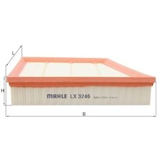 Vzduchový filtr MAHLE ORIGINAL LX 3246