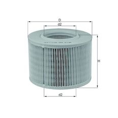 Vzduchový filtr MAHLE ORIGINAL LX 330