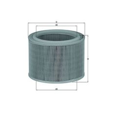 Vzduchový filtr MAHLE ORIGINAL LX 486